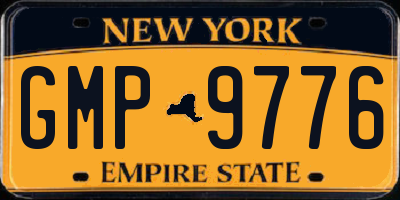 NY license plate GMP9776