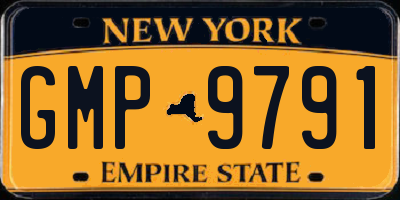 NY license plate GMP9791