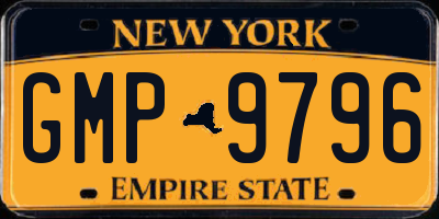 NY license plate GMP9796