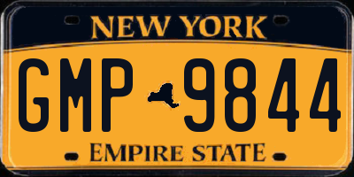 NY license plate GMP9844