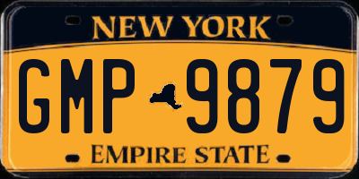 NY license plate GMP9879