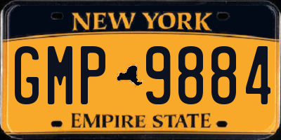 NY license plate GMP9884