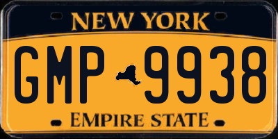 NY license plate GMP9938