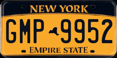 NY license plate GMP9952