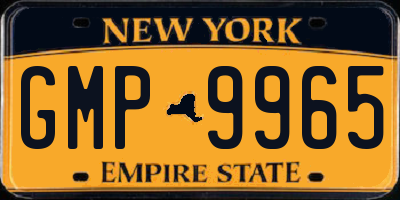 NY license plate GMP9965