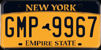 NY license plate GMP9967