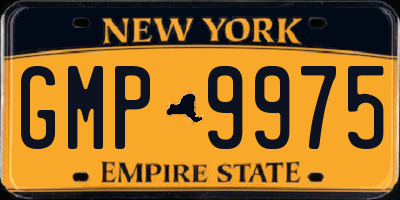NY license plate GMP9975