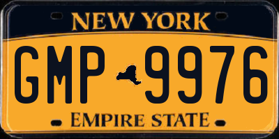 NY license plate GMP9976