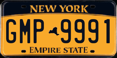 NY license plate GMP9991