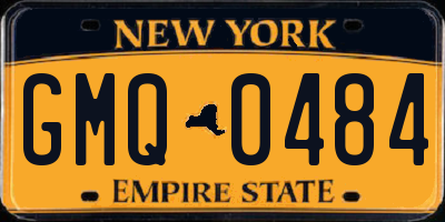 NY license plate GMQ0484