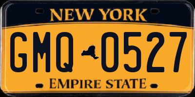 NY license plate GMQ0527
