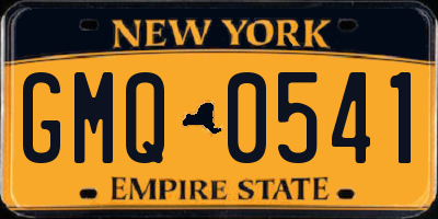 NY license plate GMQ0541