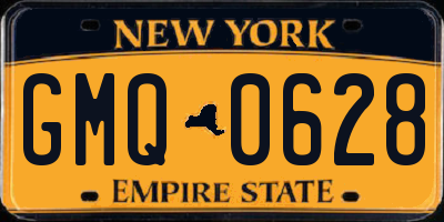 NY license plate GMQ0628