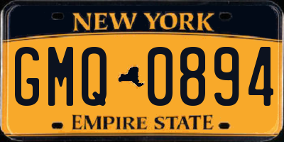 NY license plate GMQ0894