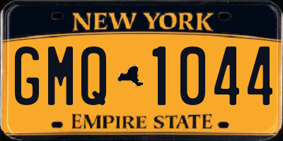 NY license plate GMQ1044