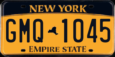 NY license plate GMQ1045