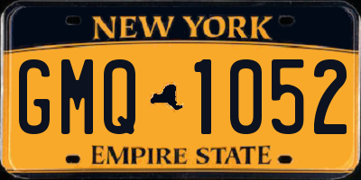NY license plate GMQ1052