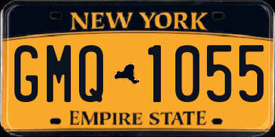 NY license plate GMQ1055