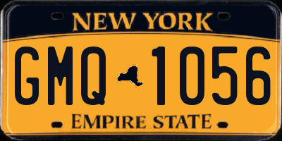 NY license plate GMQ1056