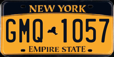 NY license plate GMQ1057