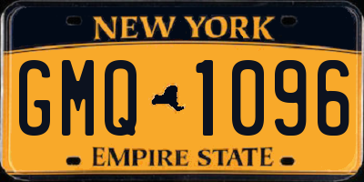 NY license plate GMQ1096
