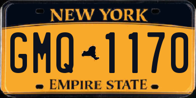 NY license plate GMQ1170