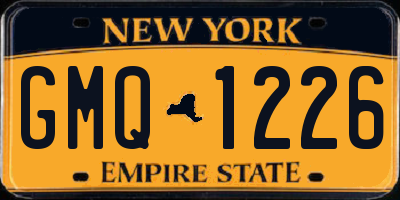 NY license plate GMQ1226