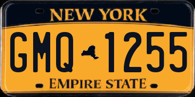NY license plate GMQ1255