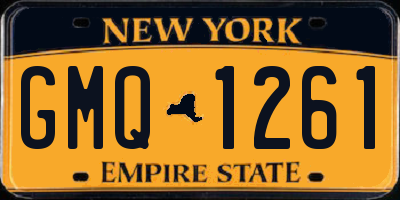 NY license plate GMQ1261