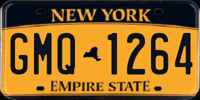NY license plate GMQ1264