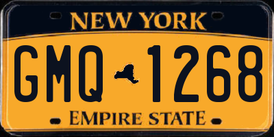 NY license plate GMQ1268