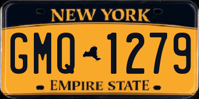 NY license plate GMQ1279