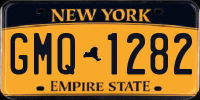 NY license plate GMQ1282