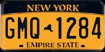 NY license plate GMQ1284