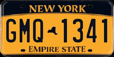 NY license plate GMQ1341