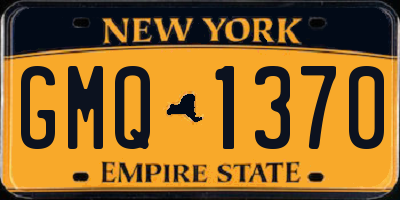 NY license plate GMQ1370