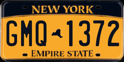 NY license plate GMQ1372