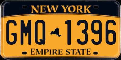 NY license plate GMQ1396