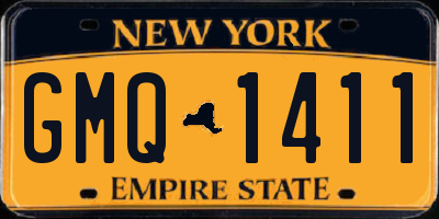 NY license plate GMQ1411
