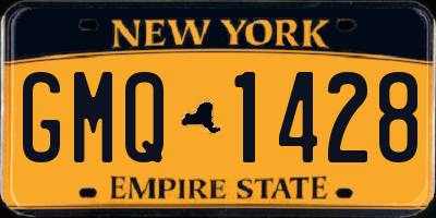 NY license plate GMQ1428