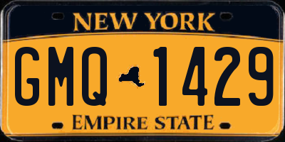 NY license plate GMQ1429