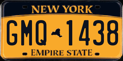 NY license plate GMQ1438
