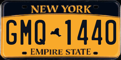 NY license plate GMQ1440