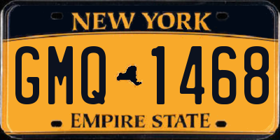 NY license plate GMQ1468