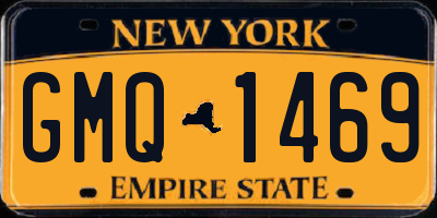 NY license plate GMQ1469