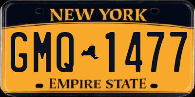 NY license plate GMQ1477