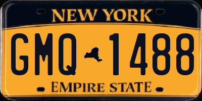 NY license plate GMQ1488