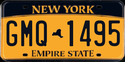 NY license plate GMQ1495