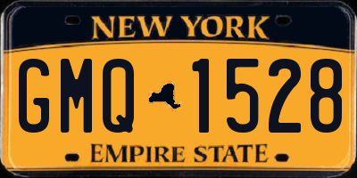 NY license plate GMQ1528