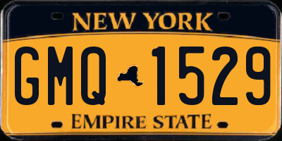 NY license plate GMQ1529
